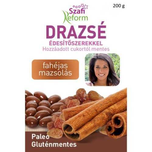 Szafi Reform Eritrites fahéjas mazsola drazsé 200g