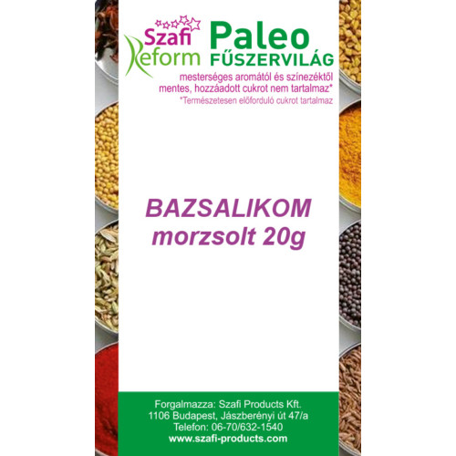 Szafi Reform Paleo Bazsalikom morzsolt 20 g