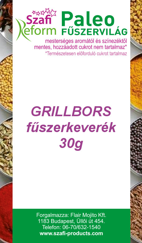 Szafi Reform Paleo Grillbors fűszerkeverék 30 g