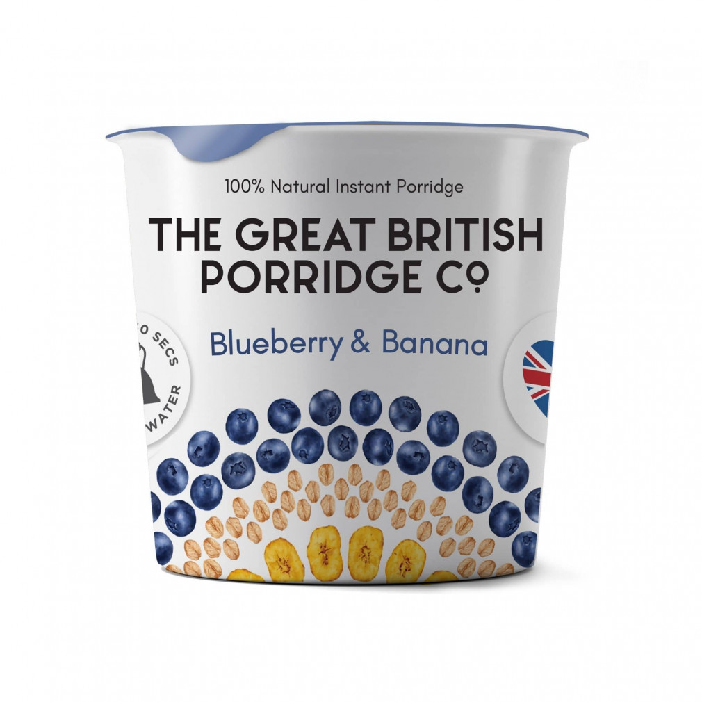 The Great british porridge áfonya&banán instant zabkása poharas 60 g