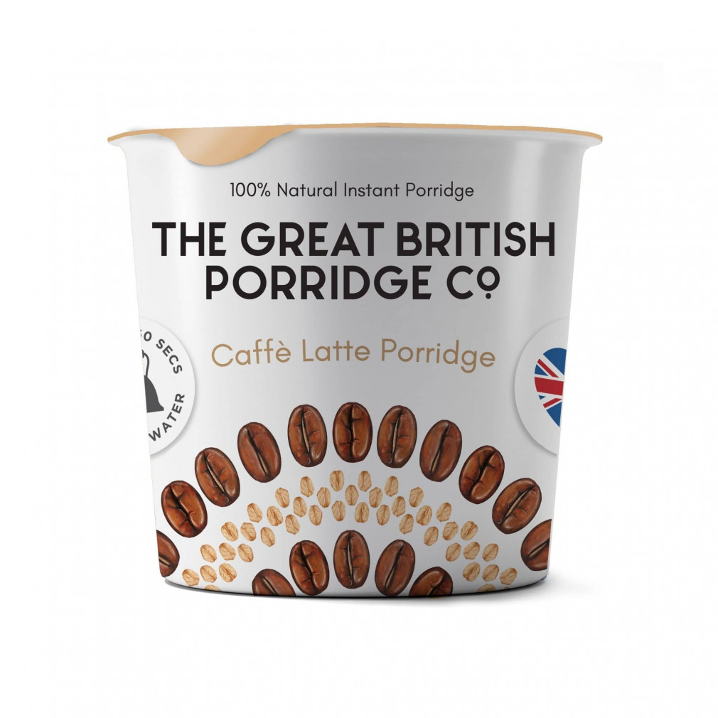 The Great british porridge caffé latte instant zabkása poharas 60 g