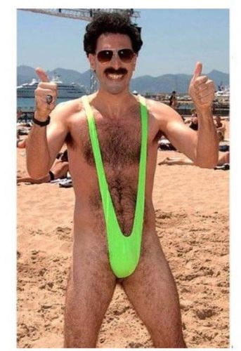 Vastag fürdőruha Mankini BORAT - DIVJA