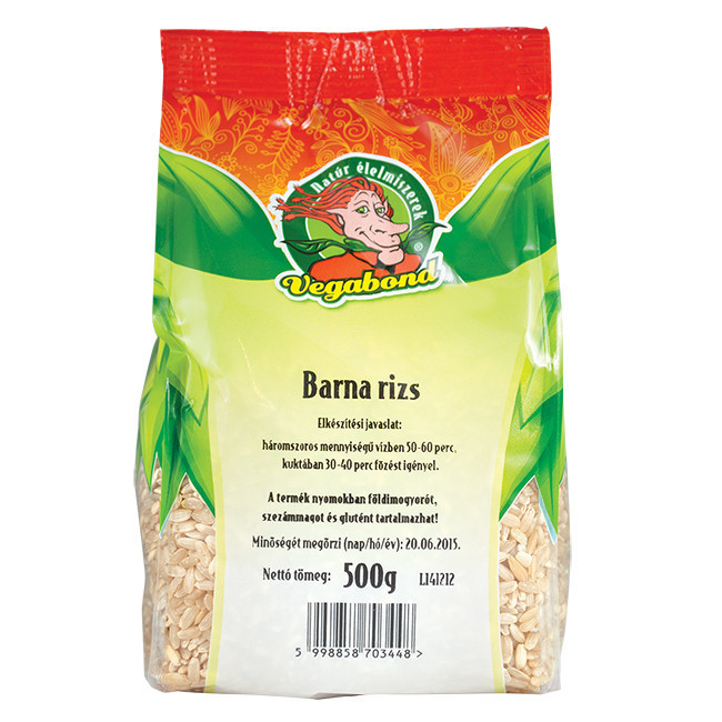 Vegabond Barna Rizs 500 g