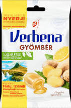 Verbena sugar free gyömbér töltött cukorka 60 g