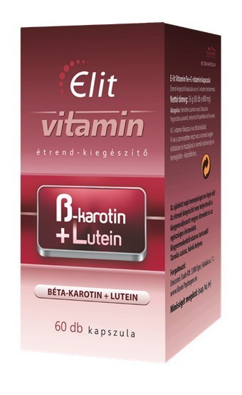 Vita Crystal E-lit vitamin - Béta karotin+Lutein 60db kapsz.