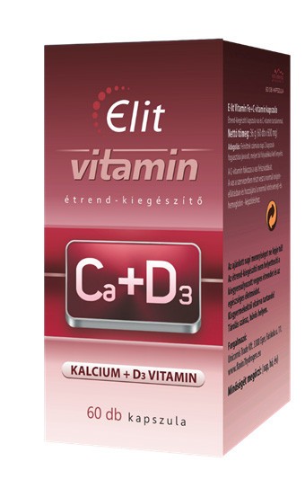 Vita Crystal E-lit vitamin - Ca+D3-vitamin 60db kapsz.