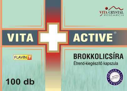 Vita Crystal Vita+Active Brokkolicsíra kapszula 100db