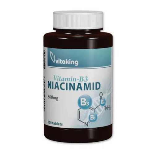 Vitaking B3-Niacinamid 500mg 100db tabletta