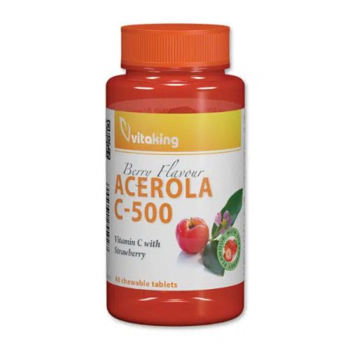 Vitaking C-500mg Acerola EPRES 40db rágótabletta