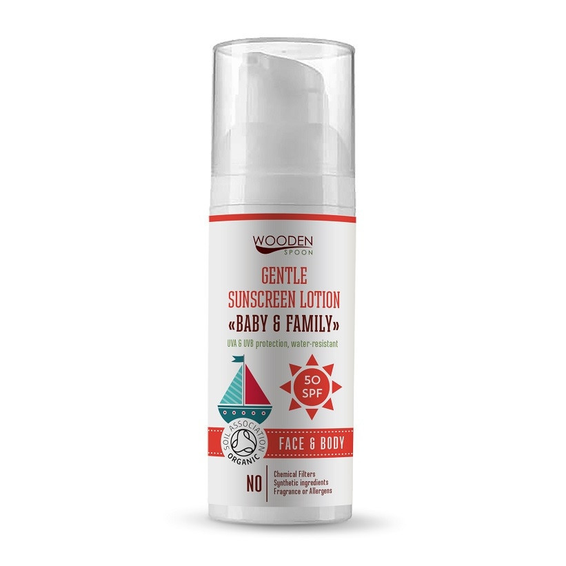 Wooden Spoon bio naptej és testápoló spf 50 50 ml