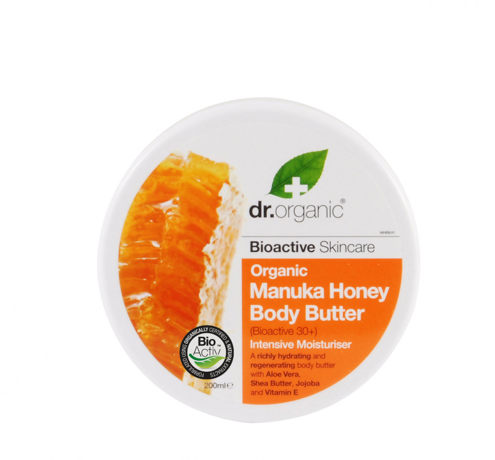 dr.Organic Testápoló vaj bio manuka mézzel 200ml