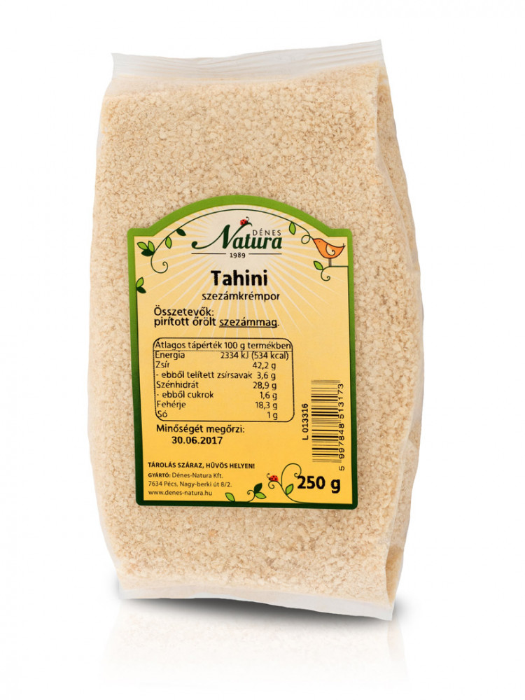 Natura tahini szezámkrémpor 250 g