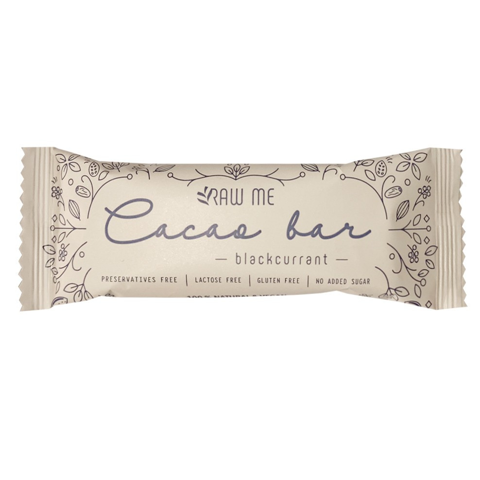 Raw Me cocoa bar fekete ribizlis szelet 40 g