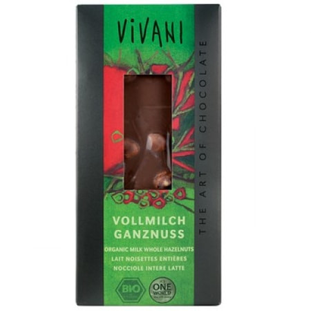 Vivani bio étcsokoládé egészmogyoróval 100 g