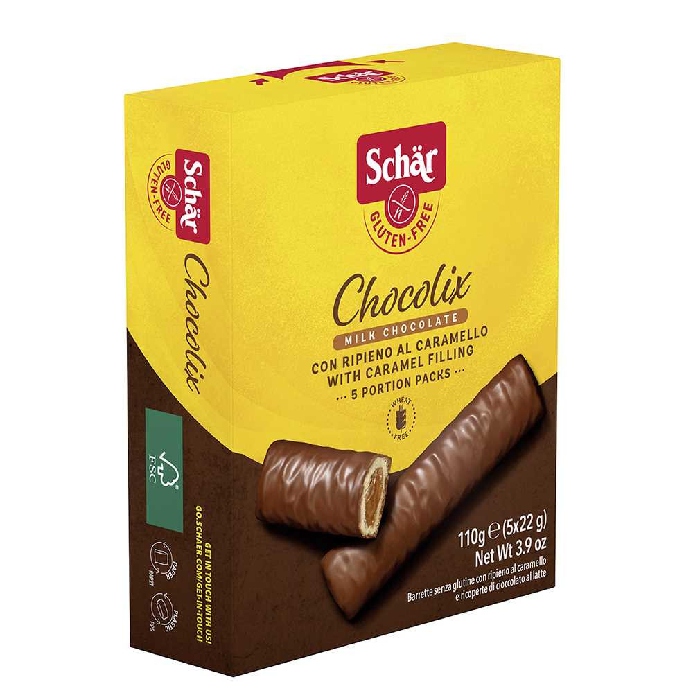 Schar gluténmentes chocolix karamellás keksz 110 g