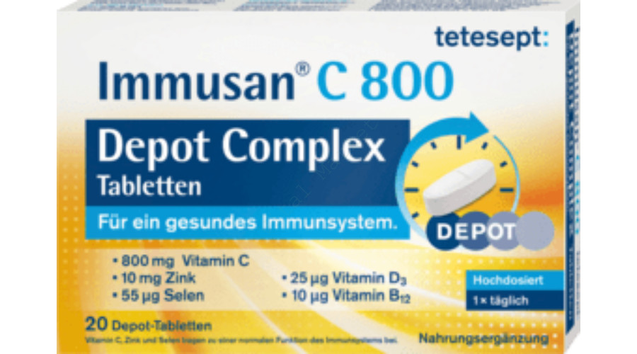 Tetesept Immusan C800 Depot Complex Tab. 20 db