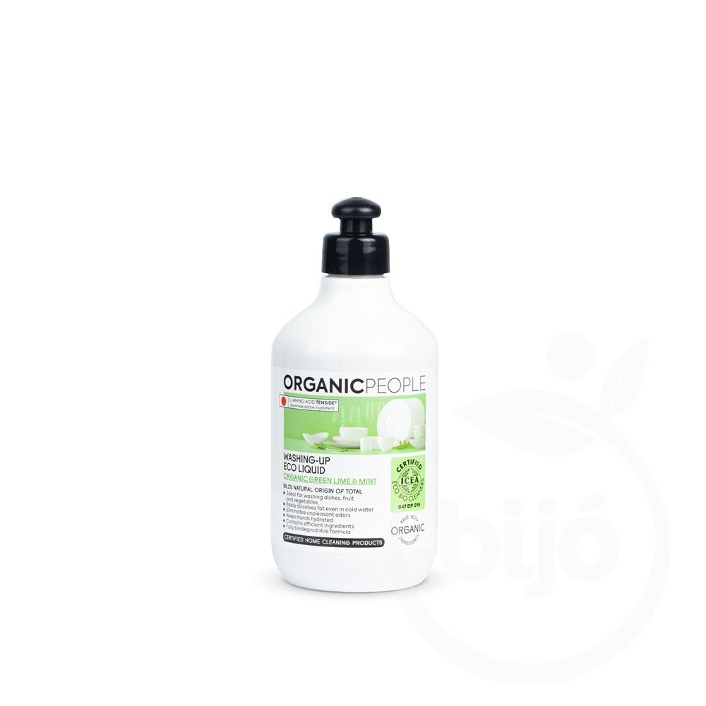 ORGANIC PEOPLE ÖKO MOSOGATÓSZER BIO ZÖLD LIME-MAL ÉS MENTÁVAL 500 ML