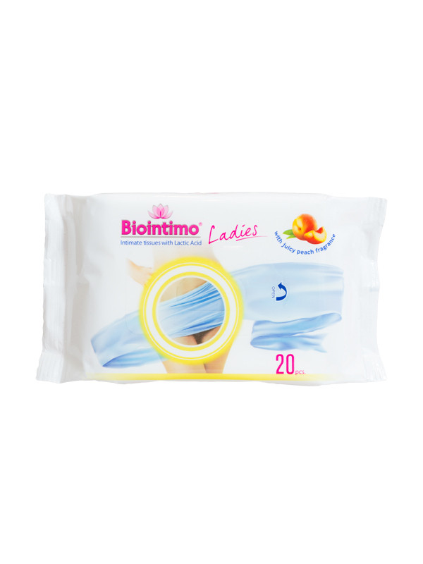 Biointimo ladies intim törlőkendő 20db