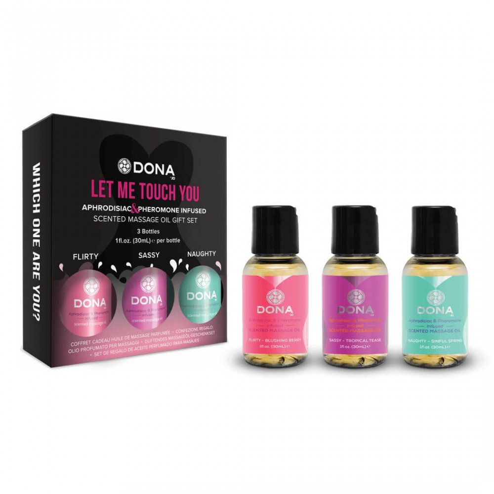 DONA Scented - mini illatos masszázsolaj szett (3 x 30ml)