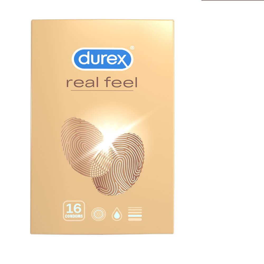 Durex Real Feel - latexmentes óvszer (16db)