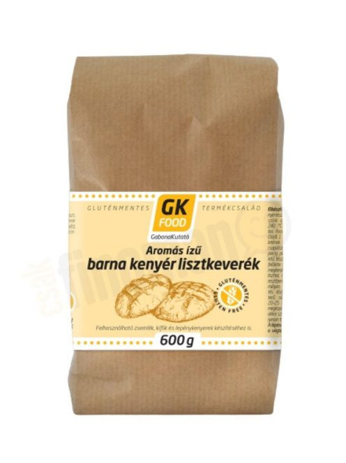 Gk food gluténmentes aromás ízű barna kenyér lisztkeverék 600g