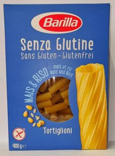 Gluténmentes barilla tortiglioni-cső tészta 400g