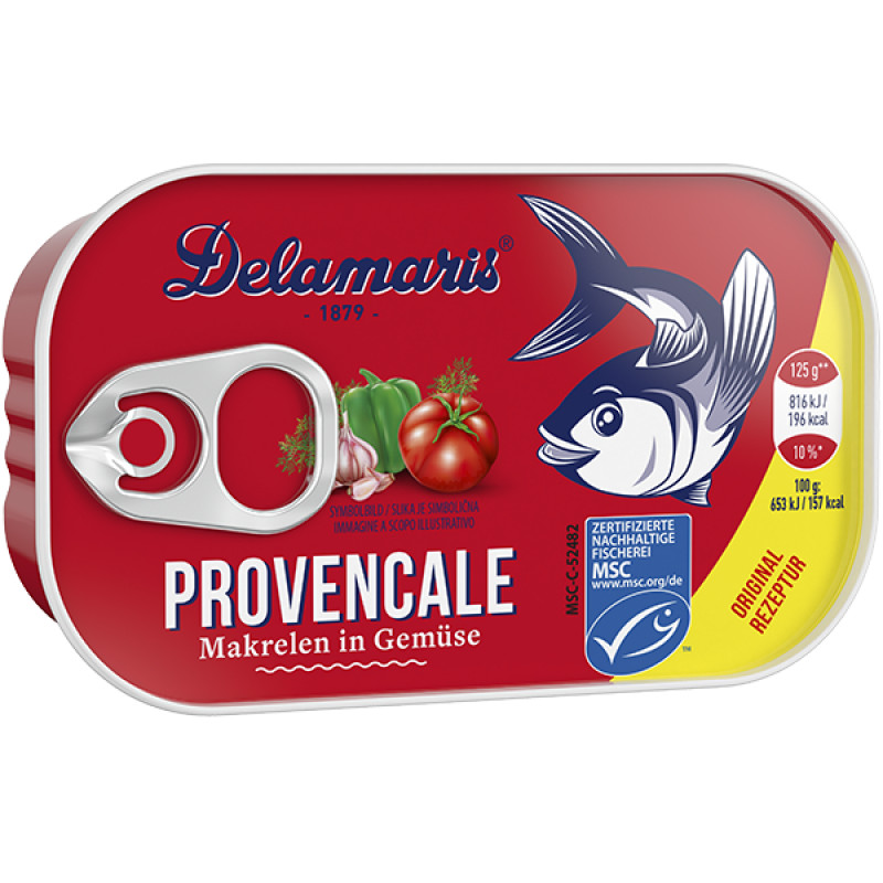 Gluténmentes delamaris makréla saláta provencale 125g