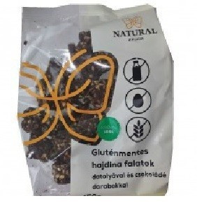 Gluténmentes natural hajdinás falatok datolyás csokis 150g