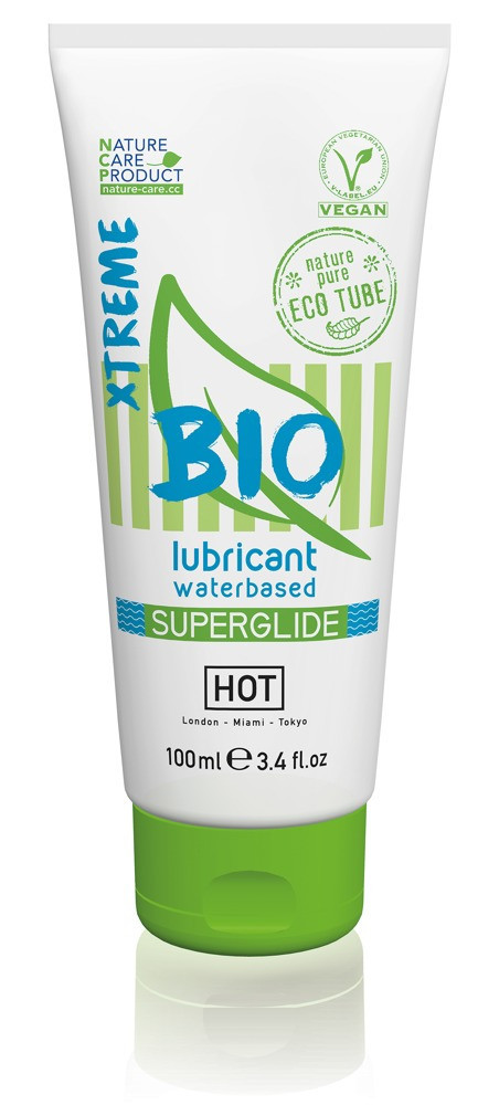 HOT BIO Superglide Xtreme - vegán vízbázisú síkosító (100ml)