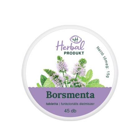 Herbalprodukt borsmenta tabletta 45db