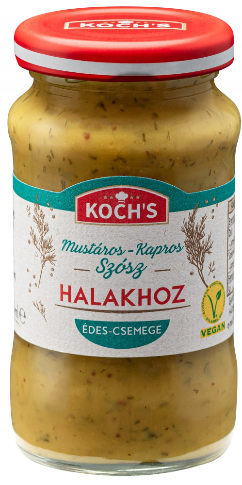 Kochs vegán mustáros-kapros szósz 140ml