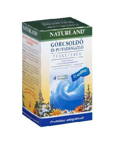 Naturland tea görcsoldó és puffadásgátló filteres 25db