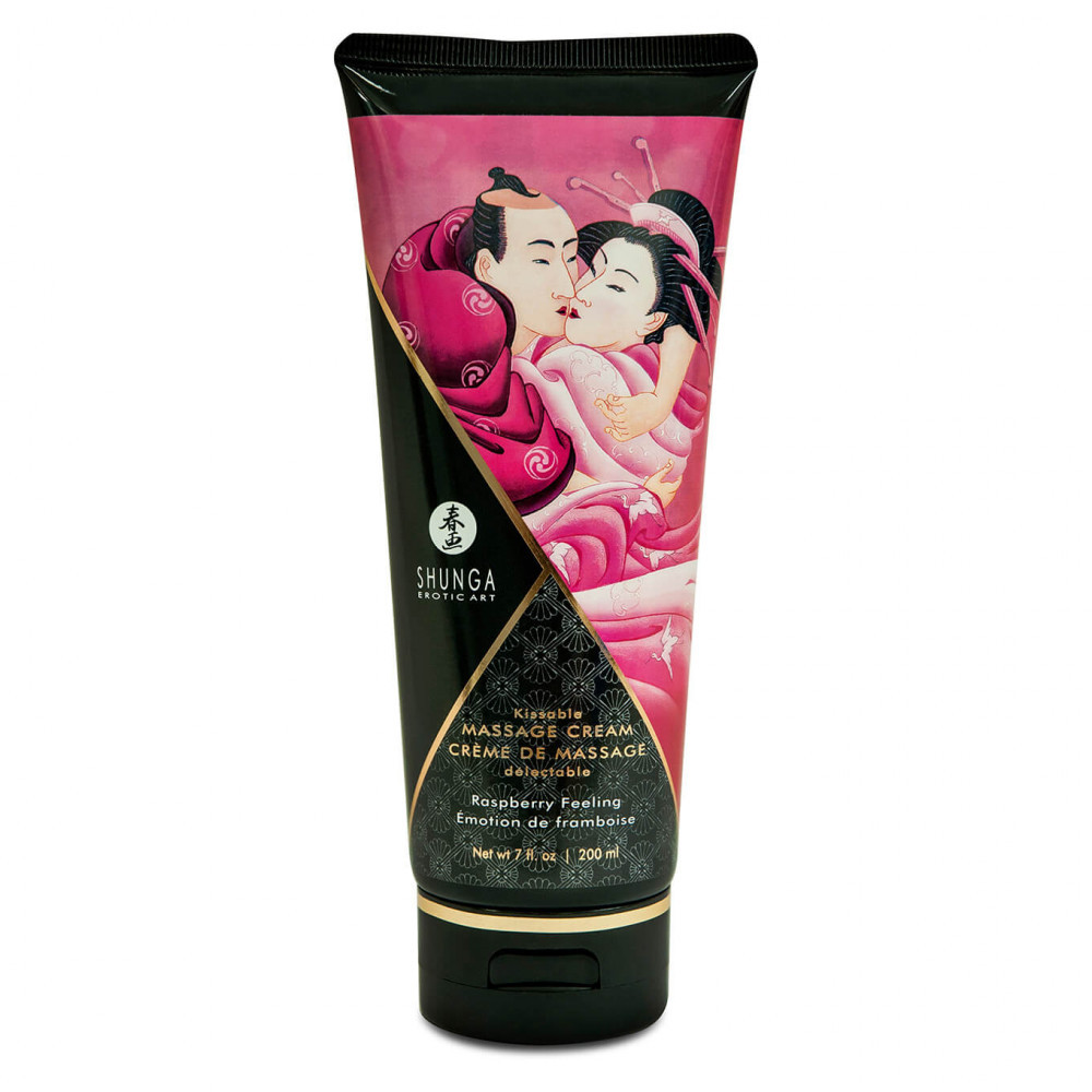 Shunga - masszázs krém - málna (200ml)