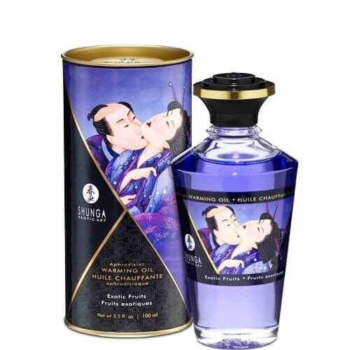 Shunga - melegítő hatású masszázsolaj - egzotikus gyümölcs (100ml)