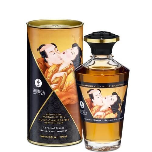 Shunga - melegítő hatású masszázsolaj - karamell (100ml)