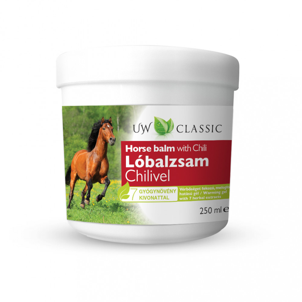 Uw classic lóbalzsam chilivel+7 gyógynövény kivonattal 250ml