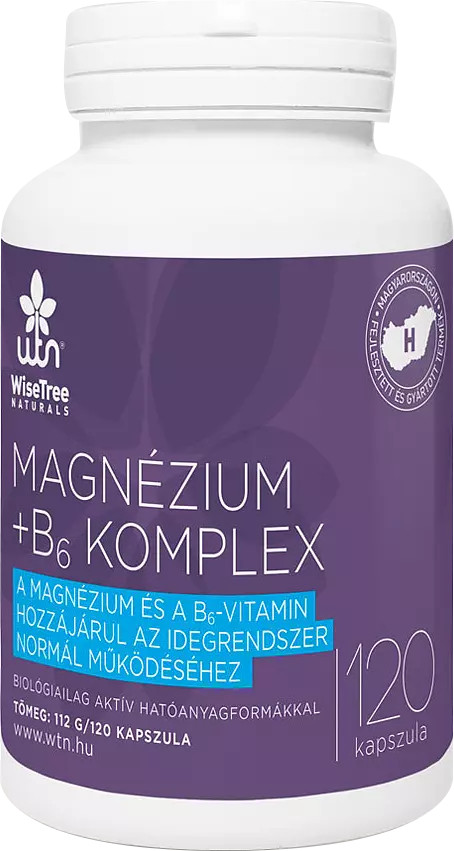 WTN Magnézium + B6 komplex 120 kapszula