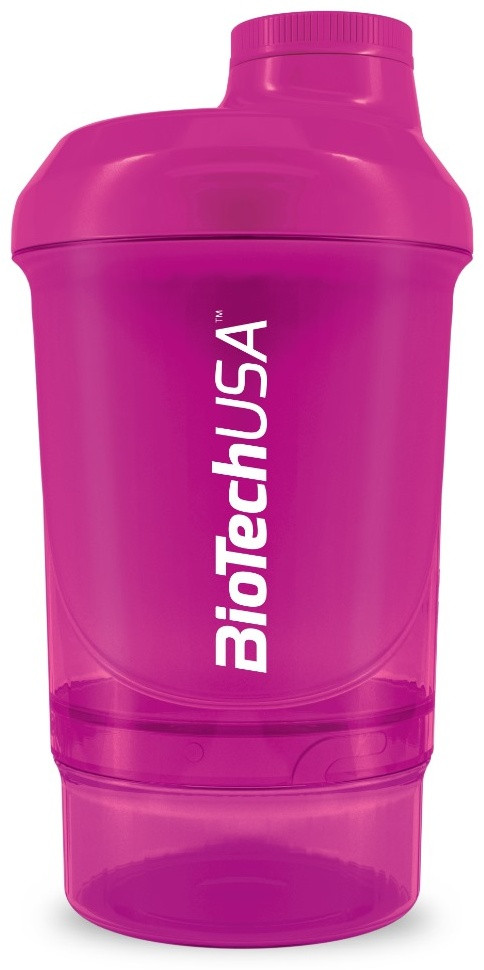 BiotechUSA Keverőpalack Biotech Wave+ Nano 300ml (+150ml) magenta