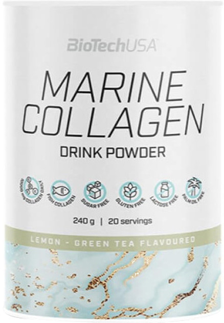 BiotechUSA Marine Collagen 240g zöld tea-citrom