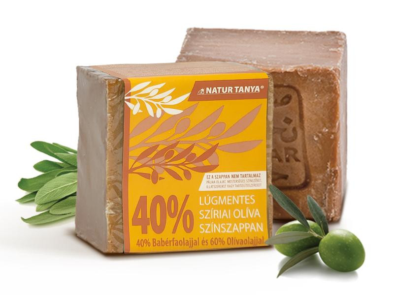 Natur Tanya® Lúgmentes Színszappan - 40%-os bio babérfaolaj tartalom