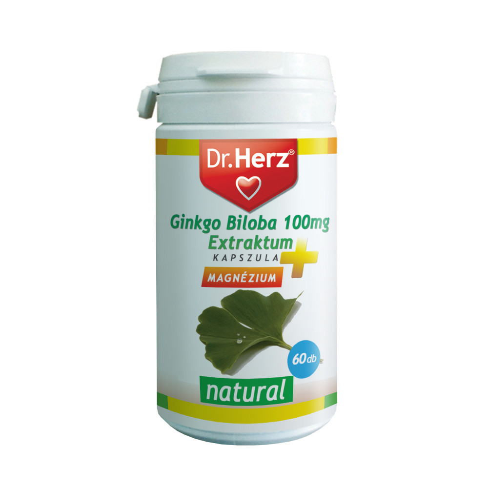 Dr. Herz Ginkgo Biloba forte 120mg + Magnézium kapszula 60 db