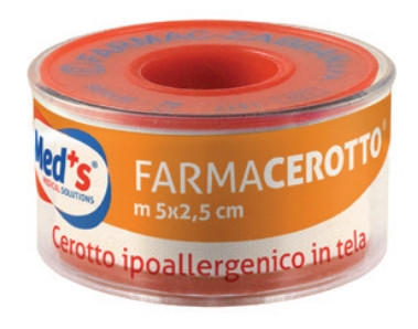 MED'S FARMACEROTTO hypoallergén cink-oxidos ragtapasz Kiszerelés: 5m x 2