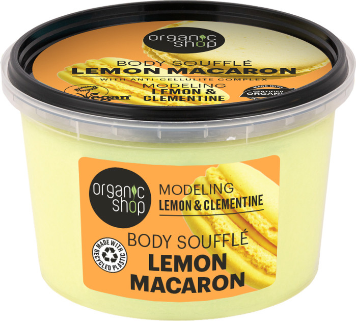 Organic Shop "Lemon Macaron" alakformáló testszuflé citrommal és klementinnel