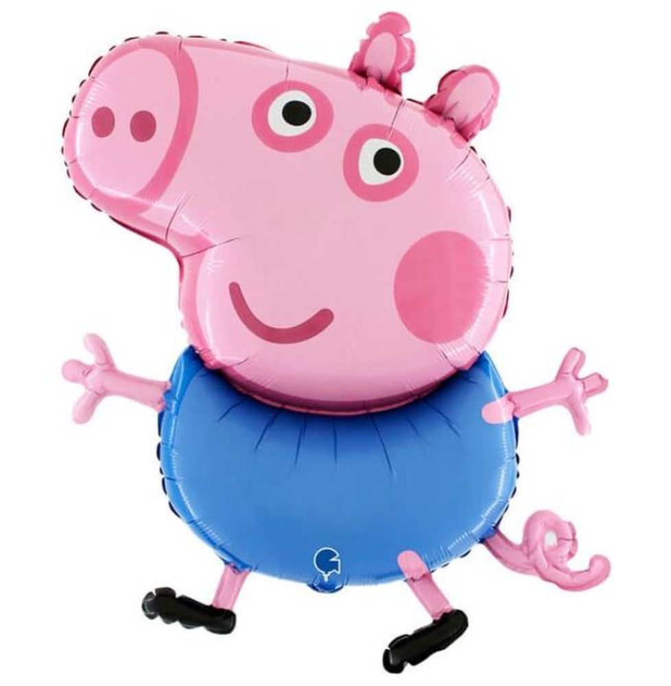 Fólia léggömb Peppa malac - George - 60 cm - Flexmetal