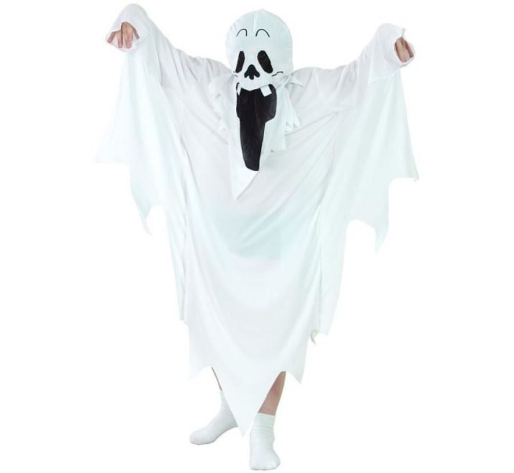 Gyerek jelmez SZELLEM - ghost - 130/140 cm - unisex - Halloween - GoDan