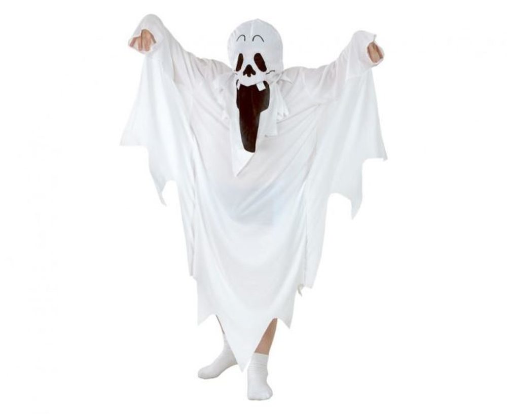 Gyermek jelmez SZELLEM 110/120 cm - unisex - Halloween - GoDan