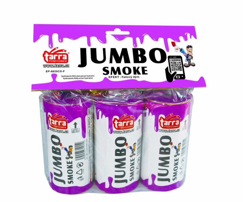 JUMBO FÜSTÖLŐ - LILA - 3db - 16/3 tépőzár - ČÍNA