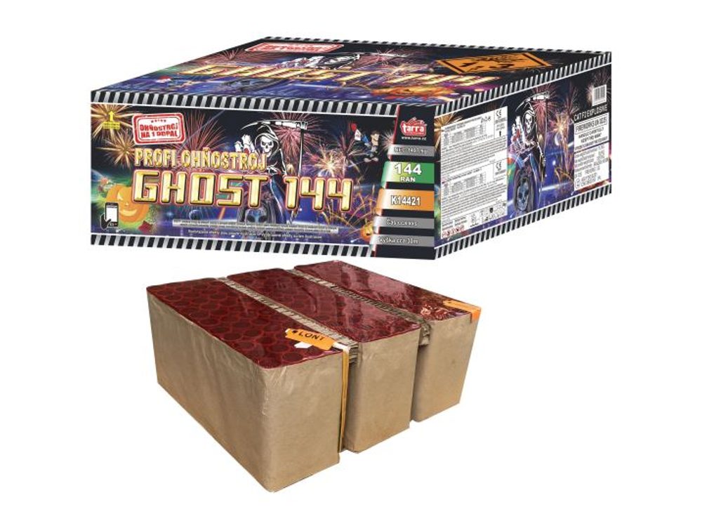 PROFI ÖSSZETETT TŰZIJÁTÉK GHOST 144 RÁN - Halloween - 1/1 - ČÍNA