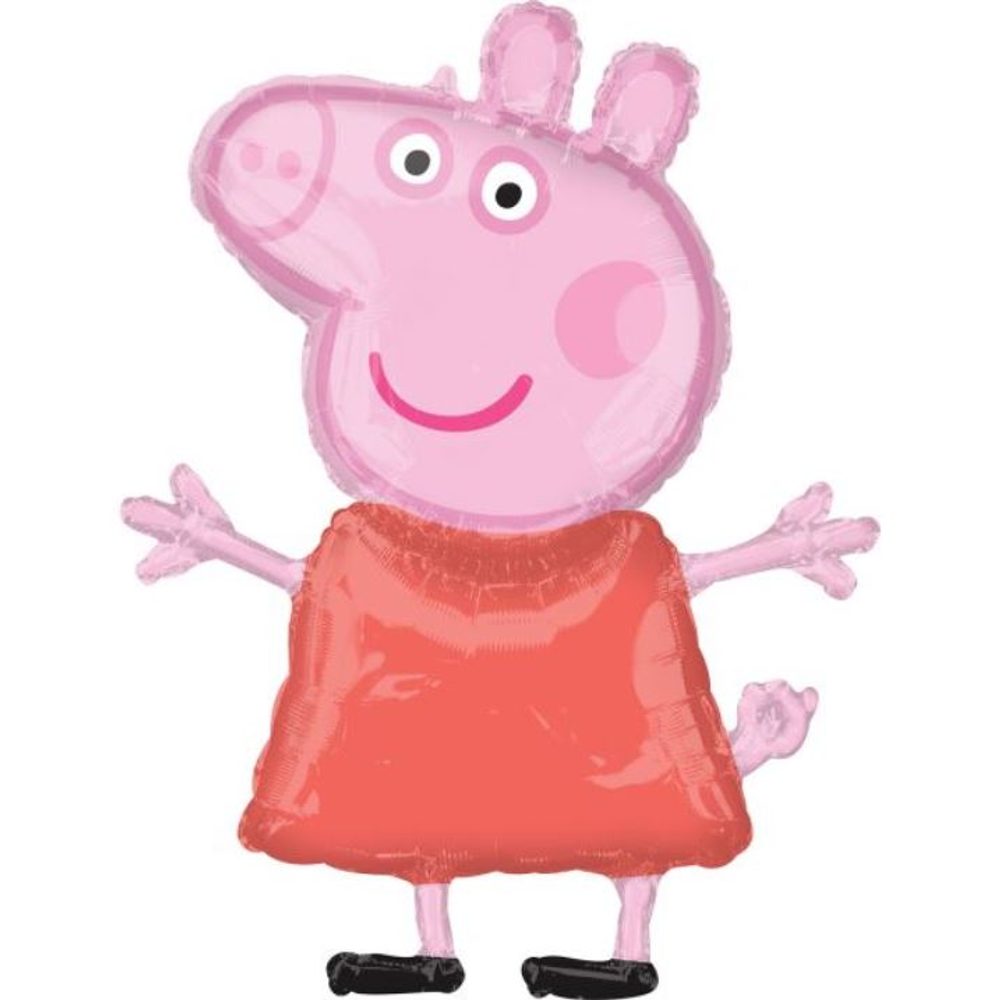 Peppa malac fóliás lufi - Pepina - 80 cm - Flexmetal