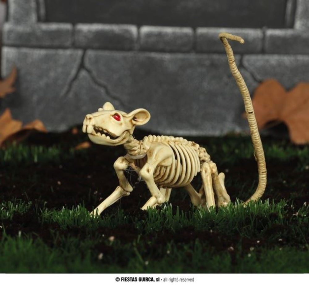 SKELETON - Csontváz - PATKÁNY - Halloween - 20 cm - GUIRCA